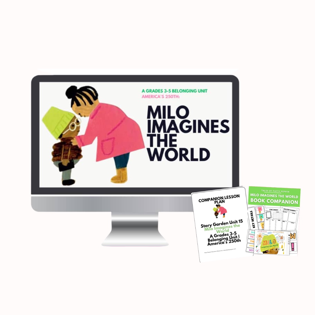 Milo Imagines the World unit on desktop with companion lesson plan